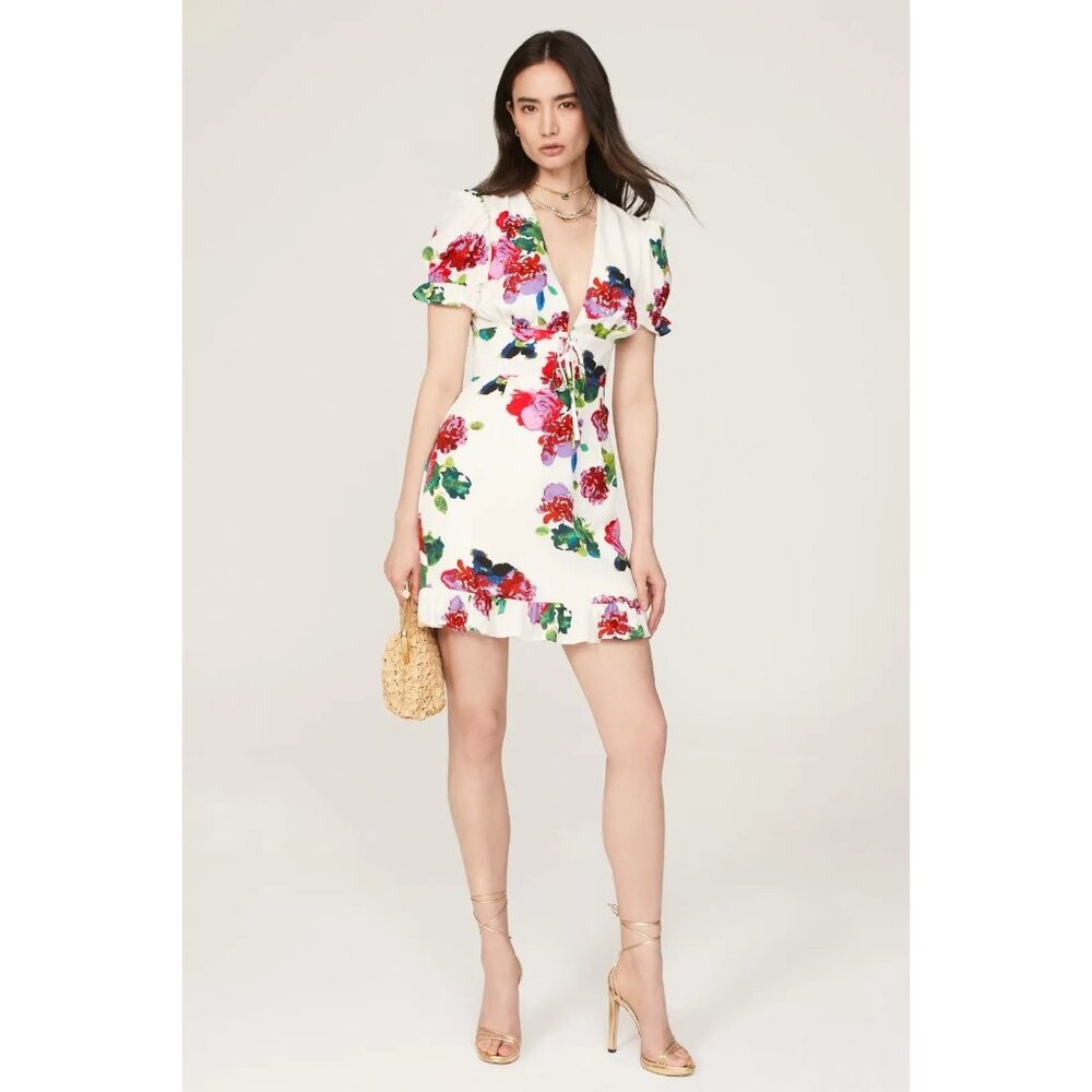 ASHLEY PARK x RTR Floral Ruffle Hem Dress